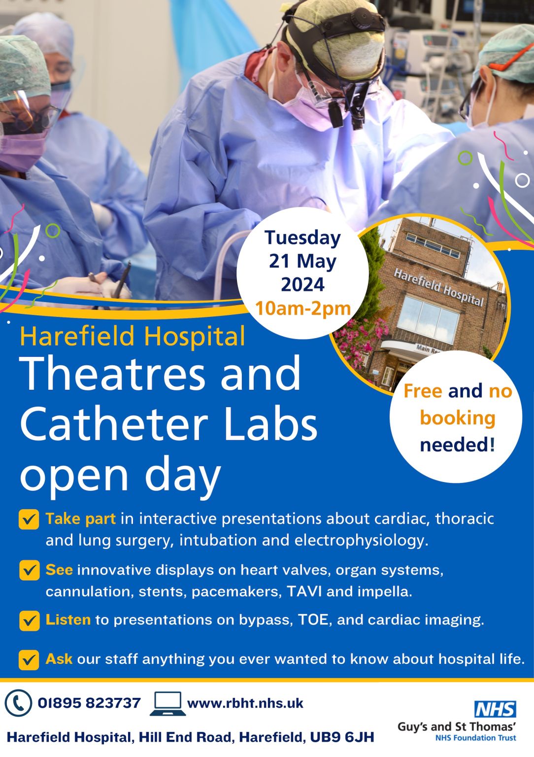 Harfield Hospital – Theatres and Catheter Labs Open Day.